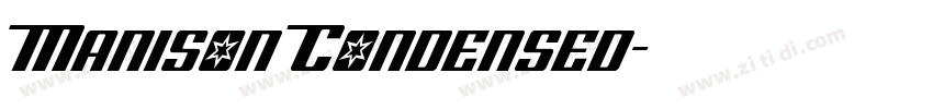 Manison Condensed字体转换